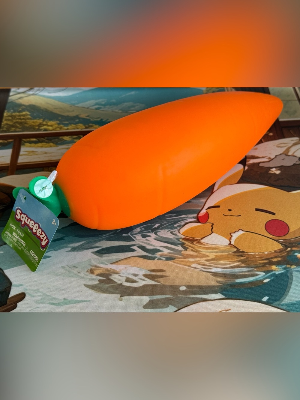 Carrot Squish Orange Squeeze Squishy Fidget Toy Toymendous NWT New